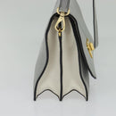 Miu Miu Hand Bag Leather 2way Gray Gold Auth yk19199V-3