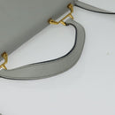 Miu Miu Hand Bag Leather 2way Gray Gold Auth yk19199V-7