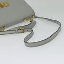 Miu Miu Hand Bag Leather 2way Gray Gold Auth yk19199V-8