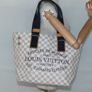 LOUIS VUITTON Damier Azur Plan Soleil Cabas PM Tote Bag N41179 LV Auth yk19203-20