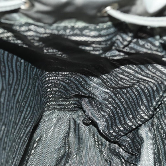 PRADA Backpack Nylon Gray Silver Auth yk19217