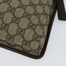 GUCCI GG Supreme Shoulder Bag PVC Beige Silver 92562 Auth yk19235-12