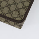 GUCCI GG Supreme Shoulder Bag PVC Beige Silver 92562 Auth yk19235-14