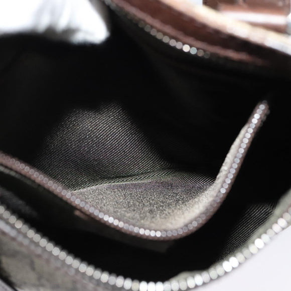 GUCCI GG Supreme Shoulder Bag PVC Beige Silver 92562 Auth yk19235