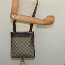GUCCI GG Supreme Shoulder Bag PVC Beige Silver 92562 Auth yk19235-22