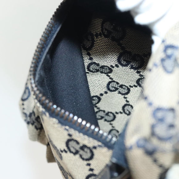 GUCCI GG Canvas Sherry Line Waist bag Red Navy 28566 Auth yk19246