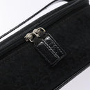 Christian Dior Trotter Canvas Vanity Pouch Black Silver Auth yk19248-9