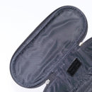 Christian Dior Trotter Canvas Vanity Pouch Black Silver Auth yk19248-17