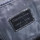 Christian Dior Trotter Canvas Vanity Pouch Black Silver Auth yk19248-12