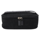 Christian Dior Trotter Canvas Vanity Pouch Black Silver Auth yk19248-13