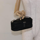 Christian Dior Trotter Canvas Vanity Pouch Black Silver Auth yk19248-20