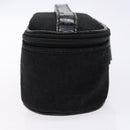 Christian Dior Trotter Canvas Vanity Pouch Black Silver Auth yk19248-4