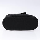 Christian Dior Trotter Canvas Vanity Pouch Black Silver Auth yk19248-5