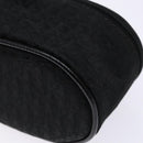Christian Dior Trotter Canvas Vanity Pouch Black Silver Auth yk19248-8