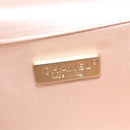 CHANEL Chain Stone Camelia Shoulder Bag Satin Pink CC Auth yk19253-19