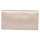 CHANEL Chain Stone Camelia Shoulder Bag Satin Pink CC Auth yk19253-2