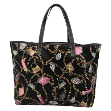 GUCCI Tote Bag Satin Outlet Black Gold 154402 Auth yk19258 - 0