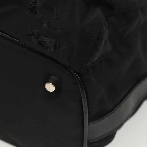 PRADA Shoulder Bag Nylon Black Silver Auth yk19273