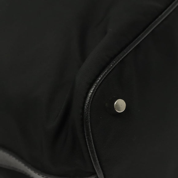 PRADA Shoulder Bag Nylon Black Silver Auth yk19273