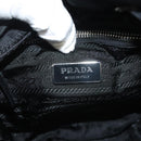 PRADA Shoulder Bag Nylon Black Silver Auth yk19273A-21