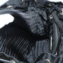 PRADA Shoulder Bag Nylon Black Silver Auth yk19273A-23