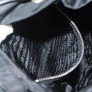 PRADA Shoulder Bag Nylon Black Silver Auth yk19273A-24