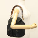 PRADA Shoulder Bag Nylon Black Silver Auth yk19273-25