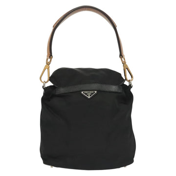 PRADA Shoulder Bag Nylon Black Silver Auth yk19273 - 0