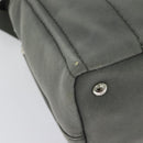 PRADA Canapa PM Hand Bag Canvas 2way Gray Silver Auth yk19274-17