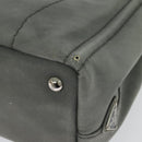 PRADA Canapa PM Hand Bag Canvas 2way Gray Silver Auth yk19274-18