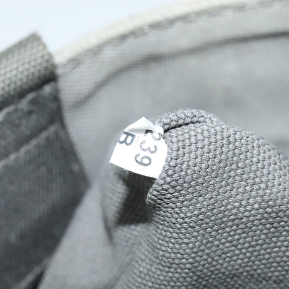 PRADA Canapa PM Hand Bag Canvas 2way Gray Silver Auth yk19274