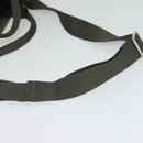 PRADA Canapa PM Hand Bag Canvas 2way Gray Silver Auth yk19274-8