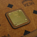 MCM Logogram Vicetos Shoulder Bag PVC 2way Brown Gold Auth yk19287-12