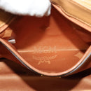 MCM Logogram Vicetos Shoulder Bag PVC 2way Brown Gold Auth yk19287-22