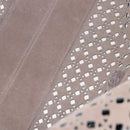 LOEWE Anagram Punching Shoulder Bag Leather Navy Metallic Silver Auth yk19288-10