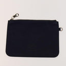 LOEWE Anagram Punching Shoulder Bag Leather Navy Metallic Silver Auth yk19288-19