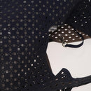 LOEWE Anagram Punching Shoulder Bag Leather Navy Metallic Silver Auth yk19288-6