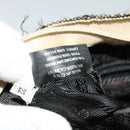 PRADA Hand Bag Tweed Leather Beige Black Silver Auth yk19291-22