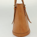 LOUIS VUITTON Nomad Leather Bucket PM Shoulder Bag Beige M85001 LV Auth yk19293-3