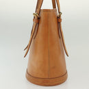 LOUIS VUITTON Nomad Leather Bucket PM Shoulder Bag Beige M85001 LV Auth yk19293-4