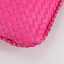BOTTEGA VENETA INTRECCIATO Hobo Shoulder Bag Leather Pink Auth yk19295V-16