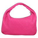BOTTEGA VENETA INTRECCIATO Hobo Shoulder Bag Leather Pink Auth yk19295V-2