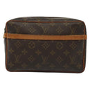 LOUIS VUITTON Monogram Compiegne 23 Clutch Bag M51847 LV Auth yk19297-13