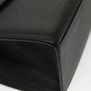 Burberrys Hand Bag Leather 2way Black Silver Auth yk19299-10