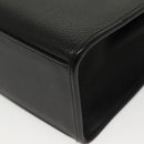 Burberrys Hand Bag Leather 2way Black Silver Auth yk19299-15