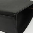 Burberrys Hand Bag Leather 2way Black Silver Auth yk19299-17