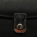 Burberrys Hand Bag Leather 2way Black Silver Auth yk19299-18