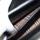 Burberrys Hand Bag Leather 2way Black Silver Auth yk19299-21