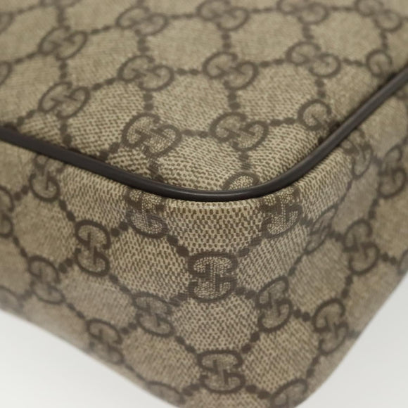 GUCCI GG Supreme Shoulder Bag PVC Beige Gold 233268 Auth yk19303