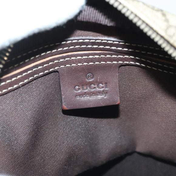 GUCCI GG Supreme Shoulder Bag PVC Beige Gold 233268 Auth yk19303